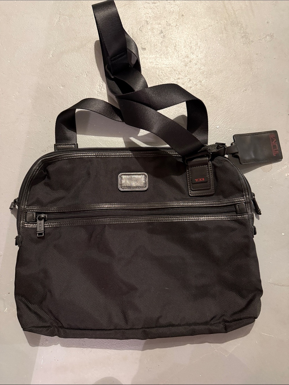 Tumi Black Messenger Crossbody Bag